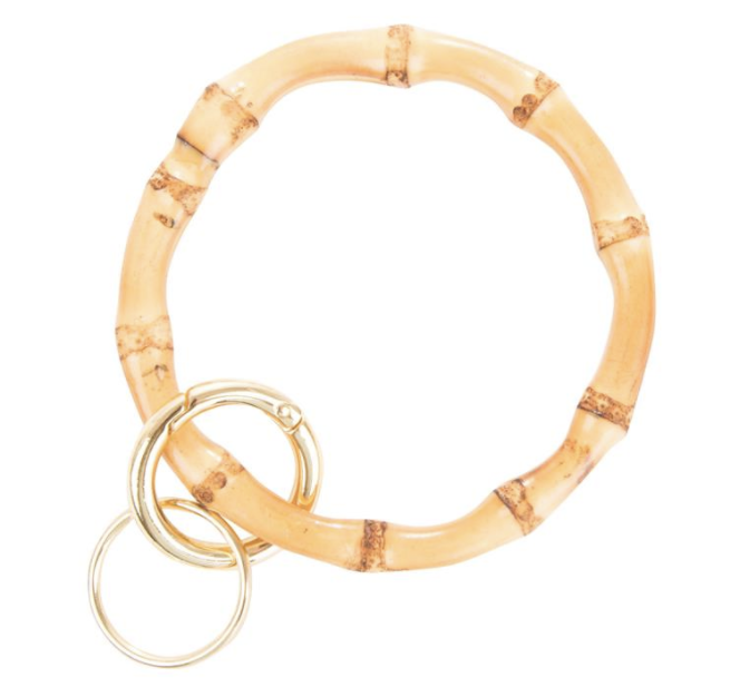 Bamboo bracelet keychain sale